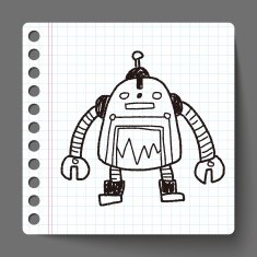 robot doodle N224