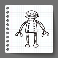 robot doodle N225