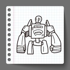 robot doodle N233