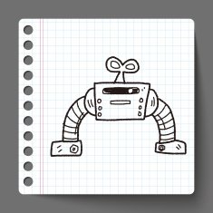 robot doodle N238