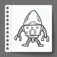 robot doodle N242