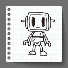 robot doodle N243