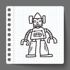 robot doodle N245