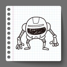 robot doodle N246