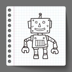 robot doodle N248