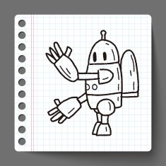 robot doodle N249