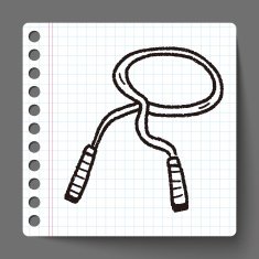 Rope skipping doodle N6