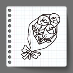 rose doodle