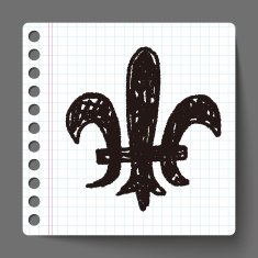 royal crest doodle