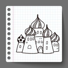 russia castle doodle N2