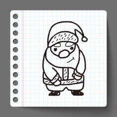 santa claus doodle N6