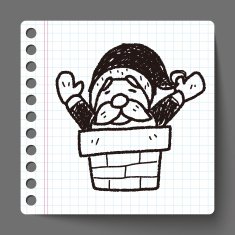 santa claus doodle N7