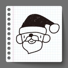 Santa Claus doodle drawing N3