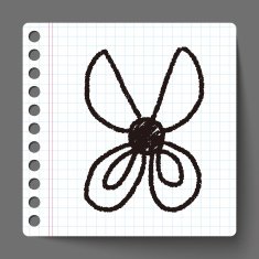 scissors doodle drawing N4