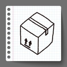 shipping box doodle N24