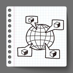 shipping box doodle N28
