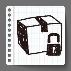 shipping box doodle N29
