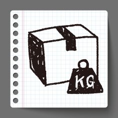 shipping box doodle N31