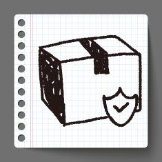 shipping box doodle N35