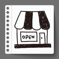 shop store doodle drawing N11