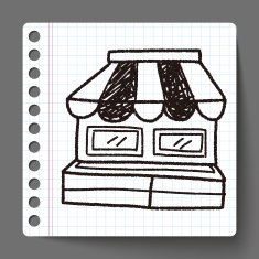shop store doodle drawing N12