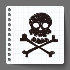 skull Doodle N21