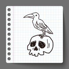 skull Doodle N29