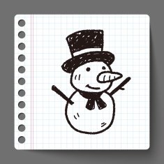 snowman doodle N7