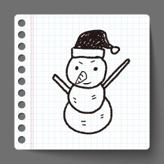 snowman doodle N8