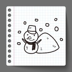 snowman doodle N9