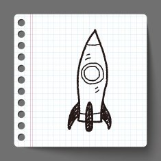 spaceship doodle N19