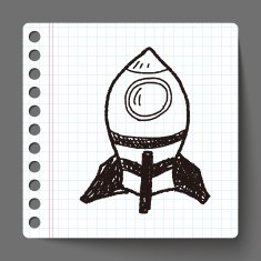 spaceship doodle N21