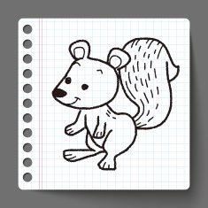 Squirrel doodle N3