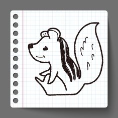 Squirrel doodle N4