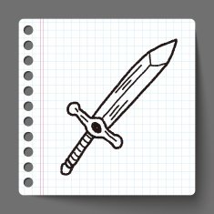 Sword doodle N15 free image download