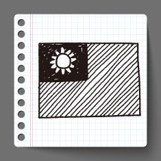 Taiwan flag doodle N2