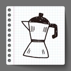tea pot doodle drawing N6