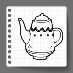 Teapot doodle drawing N6