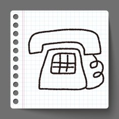 telephone doodle drawing N3