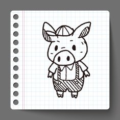 three little pigs doodle N5