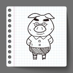 three little pigs doodle N6