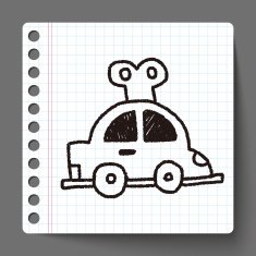 toy car doodle drawing N3