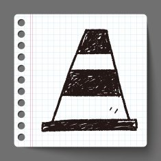 traffic Cone doodle N2