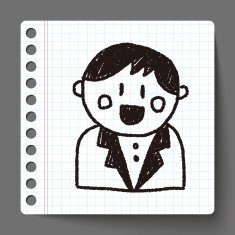 wedding groom doodle drawing N3