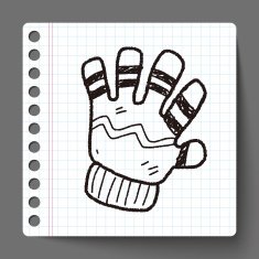 winter gloves doodle N7
