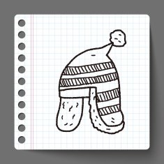 winter hat doodle N9