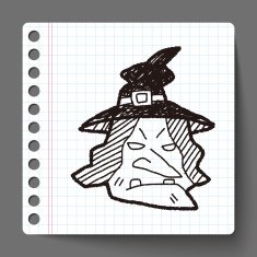 witch hat doodle N4