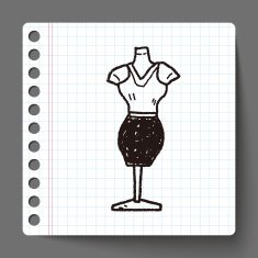 woman clothes doodle N4