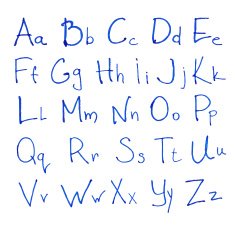 Hand drawn vector alphabet N5