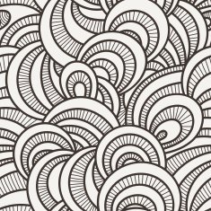 Vector seamless background of overlapping circles N6